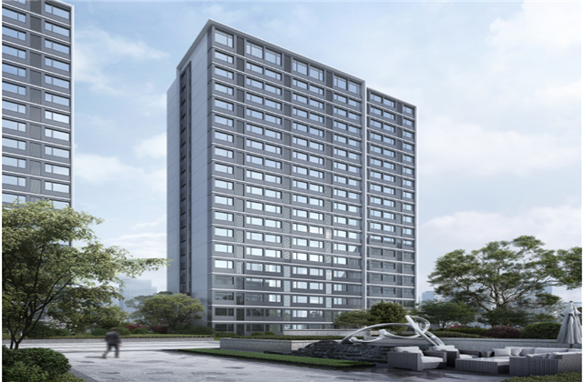 杭州市首座近零能耗住宅建筑临安yh86银河国际宸锦学府主体结顶